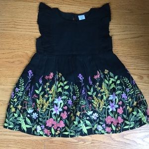 NWT - Old Navy black & floral dress for baby girl